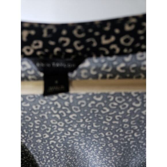 Ann Taylor Polka Dot Front Wrap Mini Dress Long Sleeve Size 0 - Picture 3 of 5